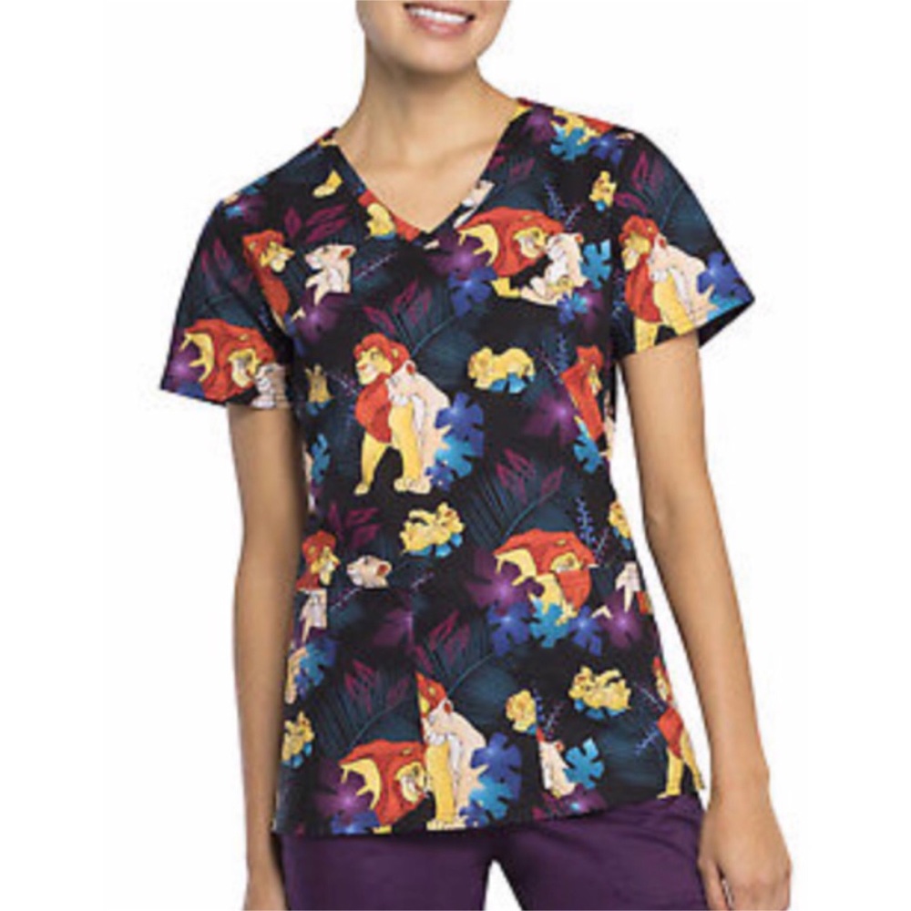 Disney Lion King M Scrub Top